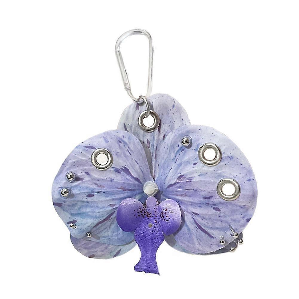 sommerfugl orkidé nøglering simulering blomsterpose vedhæng dekoration