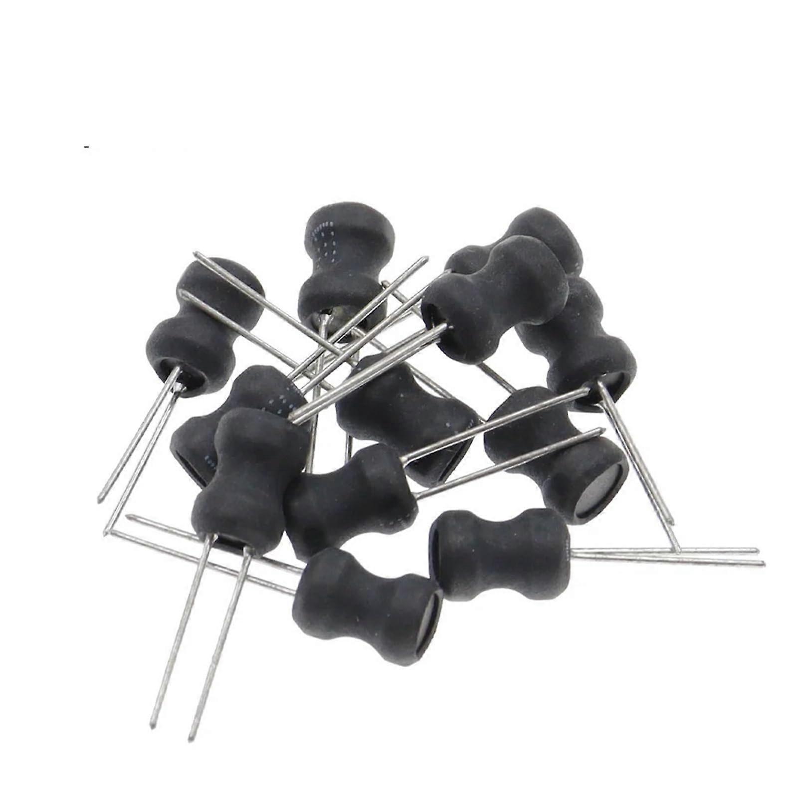 10pcs DIP Induttore di Potenza 6x8mm 2.2uH 4.7uH 10uH 22uH 100uH 150uH 220uH 330uH 470uH 1mH 2.2mH 4.7mH 10mH Induttanza 6x8mm, 2 pin (47uH).