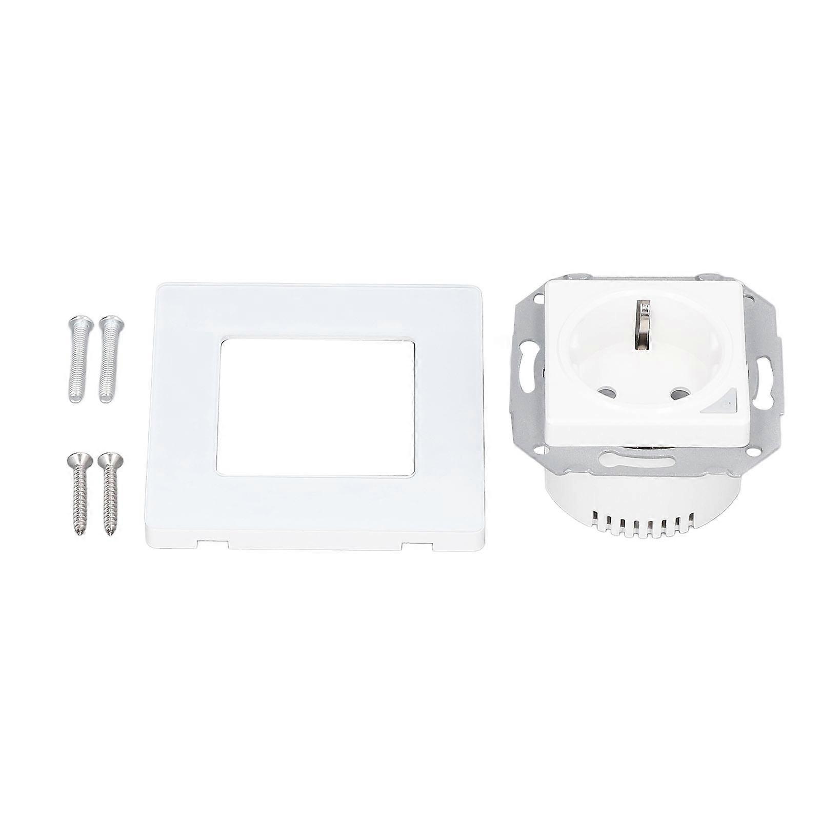 In Wall Smart Outlet 2.4GHz Wifi Socket Waterproof Remote Control Voice Control for Google Home