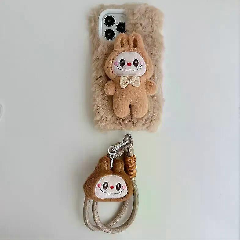 Electronics Labbu Iphone14~16 Basic Model And Pro Series Apple Mobile Phone Special Color Anti-Fall Plush Cartoon Cute Phone Case To Lappel