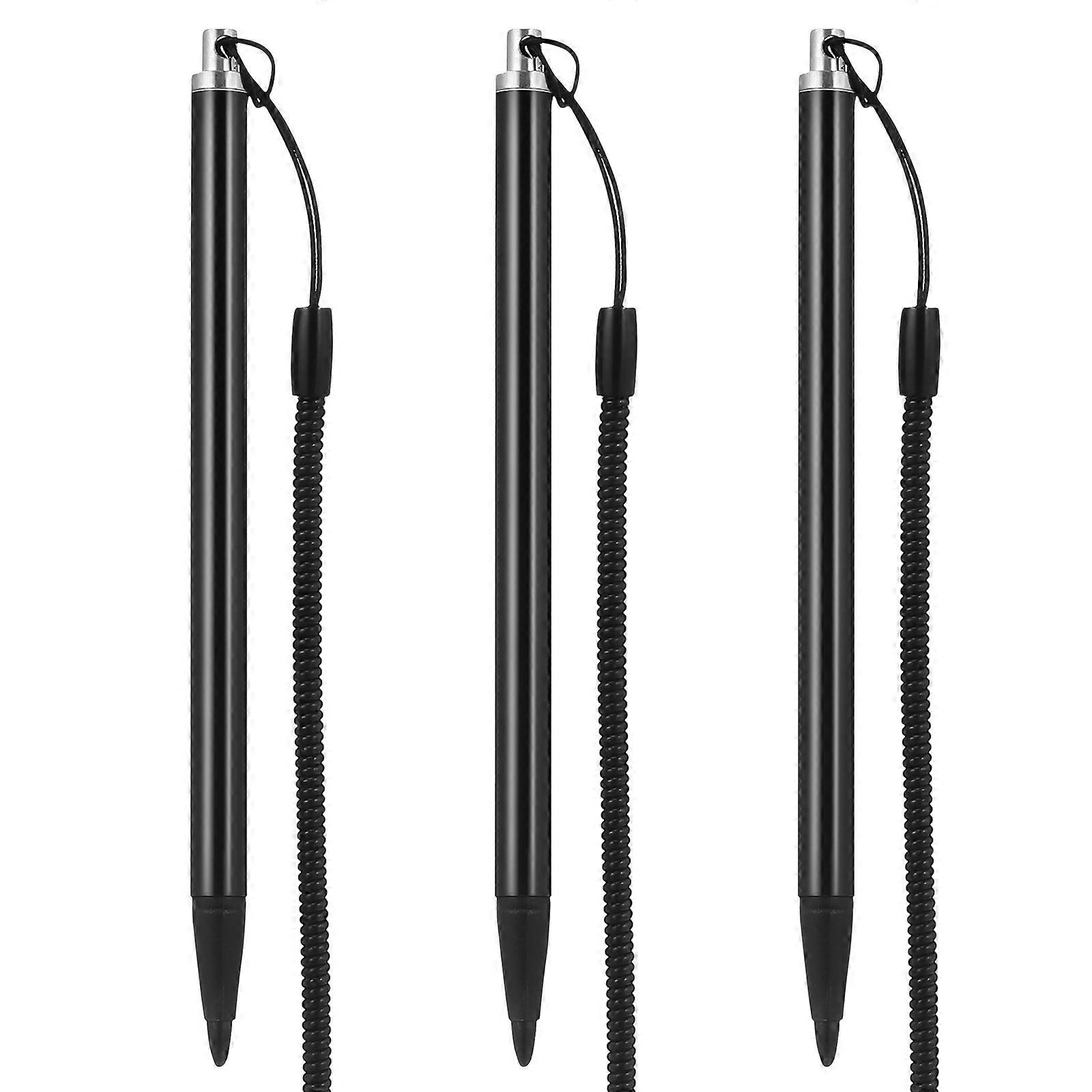 Universal Capacitive Stylus Pen Stylus with Spring Rope Touch Screen Writing Pen 12.20X0.70X0.70cm 3Pcs