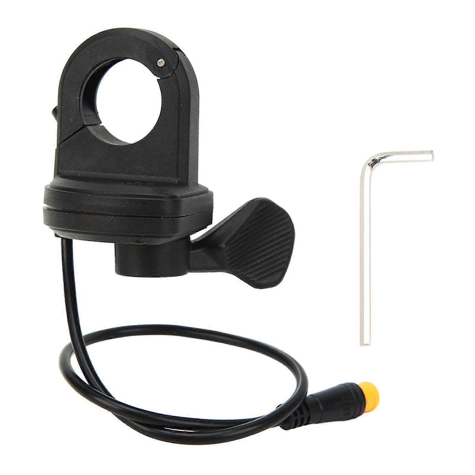 Electric Bicycle Thumb Accelerator Responsive Bike Conversion Trigger Throttle with Waterproof Plug for 22.2mm Handlebar YMQX)