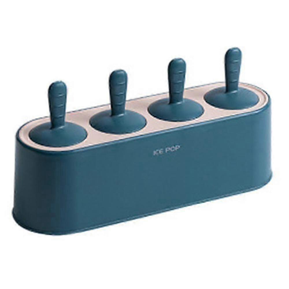 Isbricka Ice Pop Maker Popsicle Formar 4 rutnät Återanvändbara Ice Pop Formar hwy