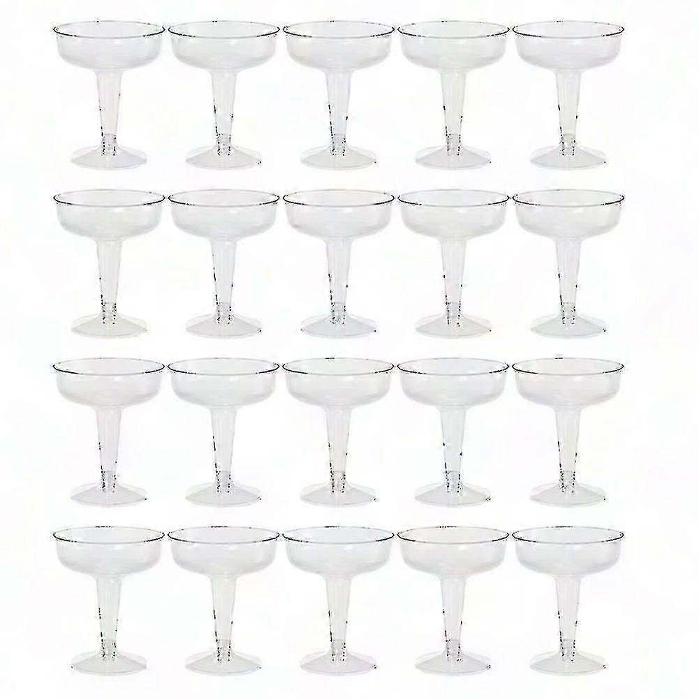 20 teller gjennomsiktige engangskopper for feiringer - stilig og solid design