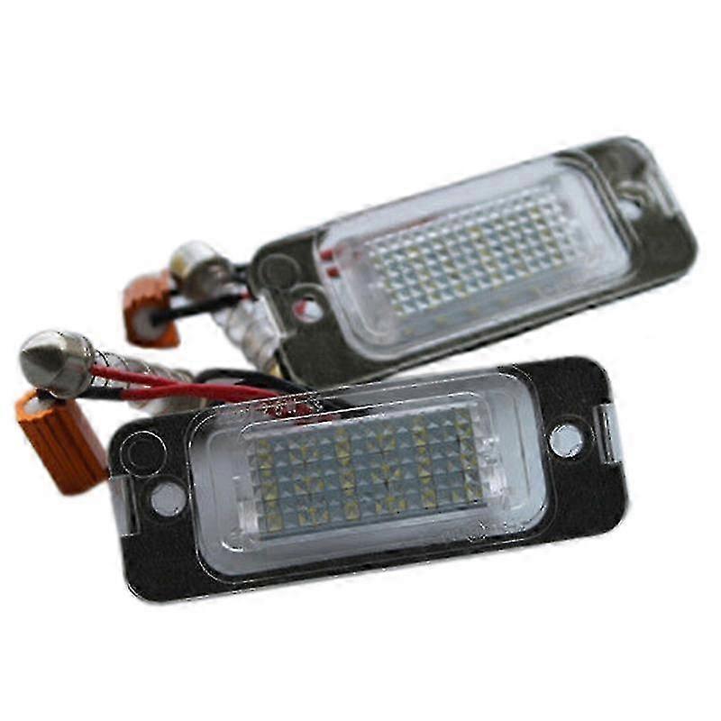 2X LED License Plate Lights Compatible with W163, W164, X164 ML Models - Bright Automotive Lighting Replacement