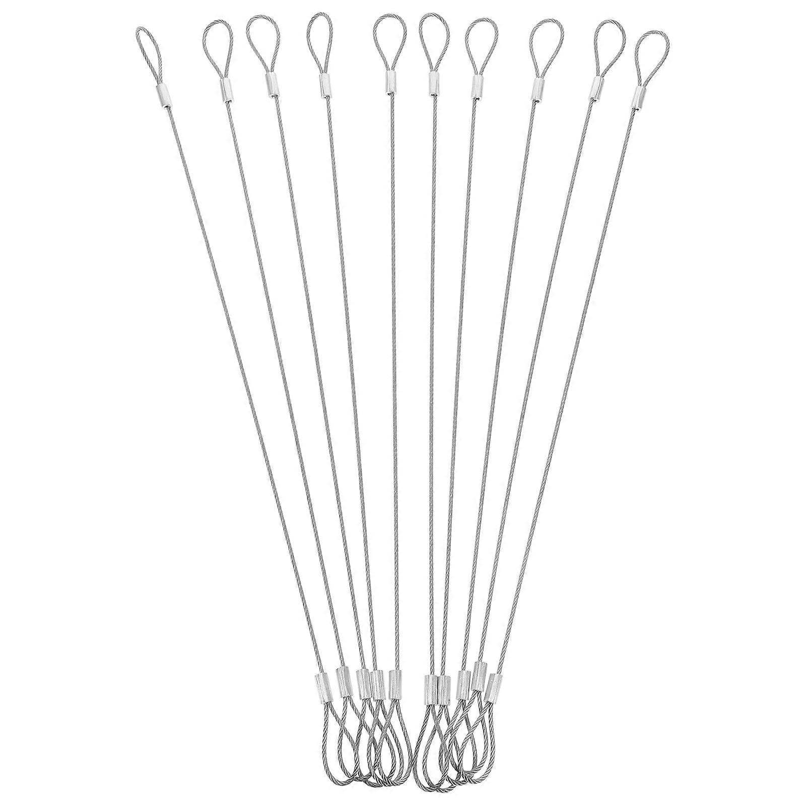 It sounds like you're referring to a product listing or description for **braided stainless steel security cables**. These are commonly used for