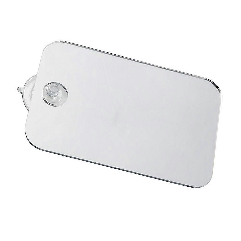 Cosmetic Mirror Fog Free Shaving Travel Mirror For Business Travel Bathroom Use Grey 17x13cm Simple 1Pcs
