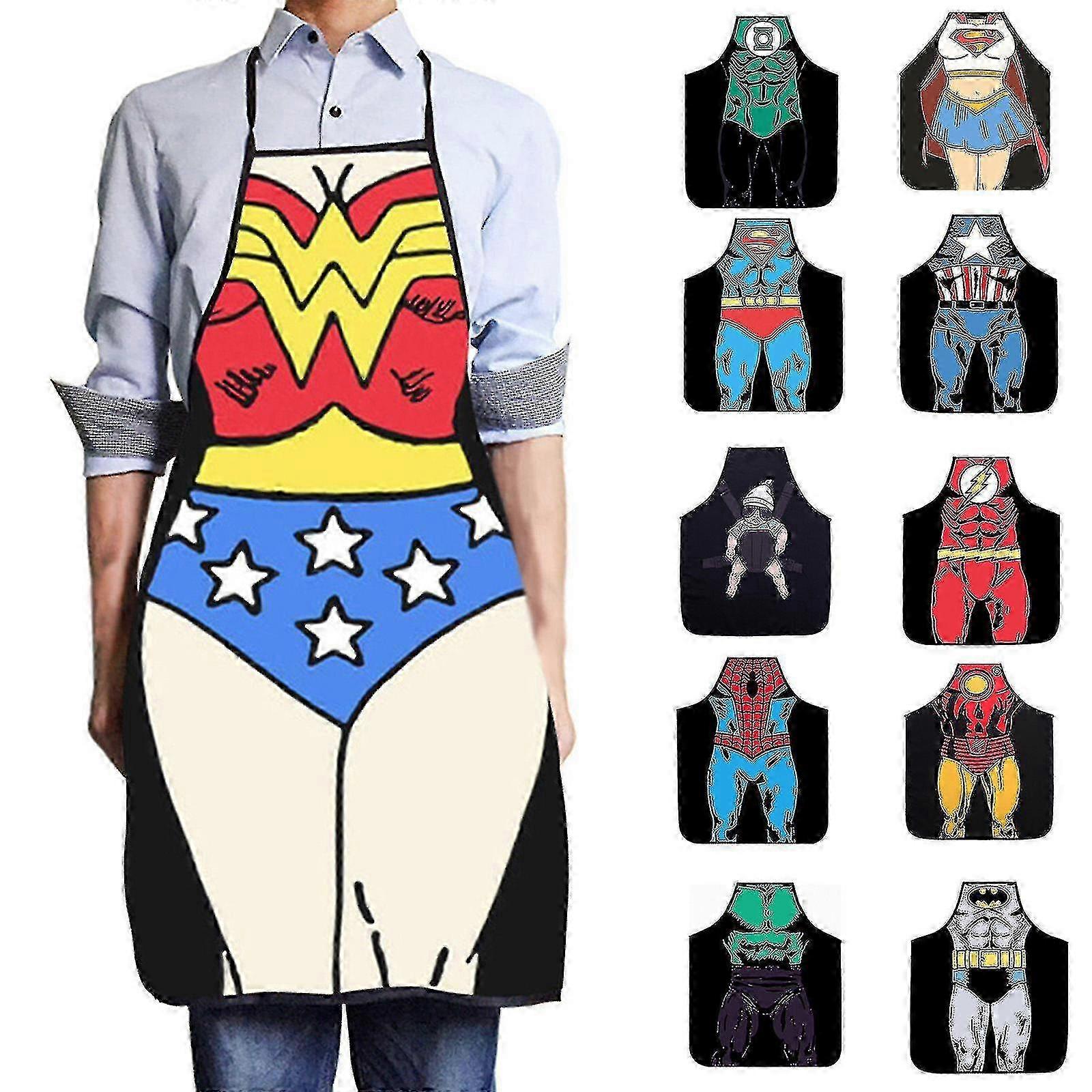 Adults Novelty Print Cooking Chef Apron Party Dinner Bbq Kitchen Bib Dresses 0619