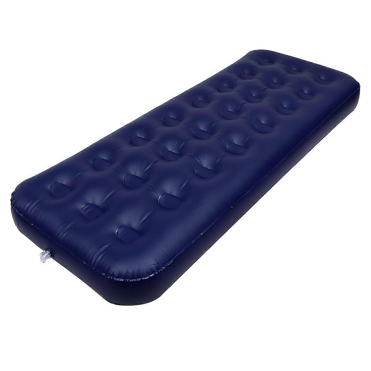 Sleeping Mats For Camping Portable Inflatable Air Mattress Bed Mat Blue PVC Foldable 1Pack