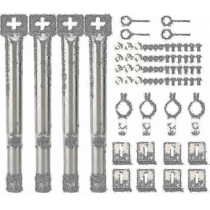 universell justerbar gassgrill erstatning rustfritt stål grill rett rør brennerrør, 4 stk -gt hwy