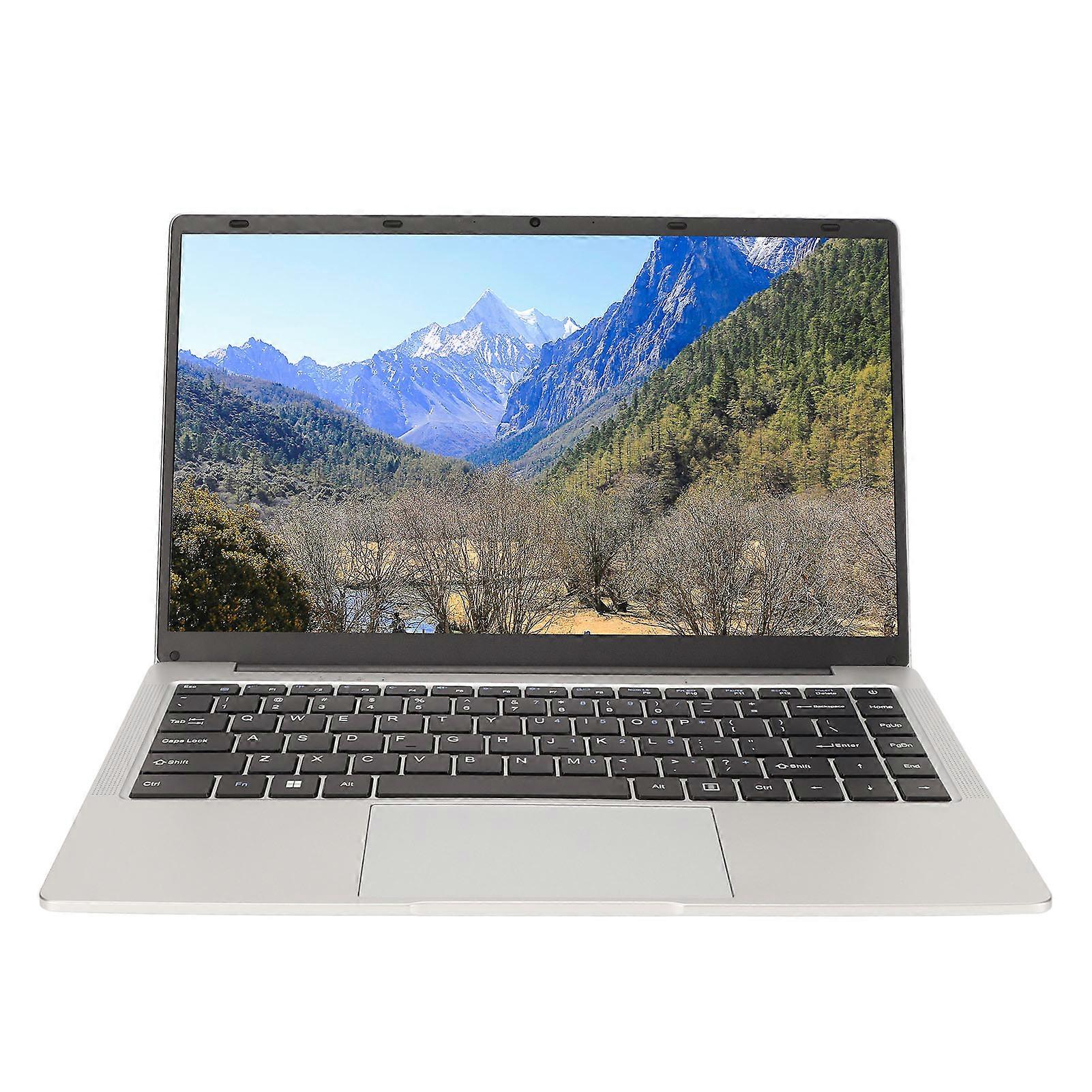 Laptop 14in for Intel J4105 CPU for Win 10 1920x1080 HD Large Screen Silver Notebook Computer