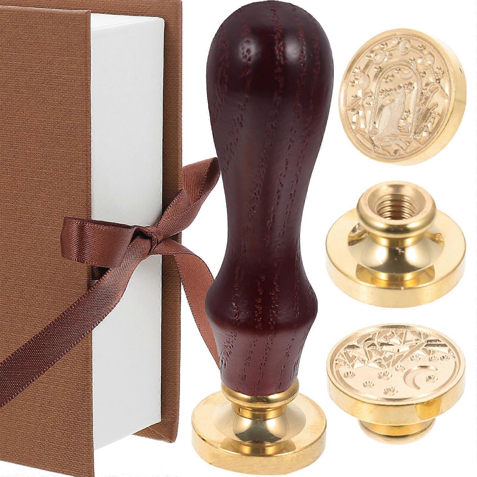 Wax Seal Stamp Set Traditional Style Sealing Invitation Packaging .5X2.5cm Stamping 1Set