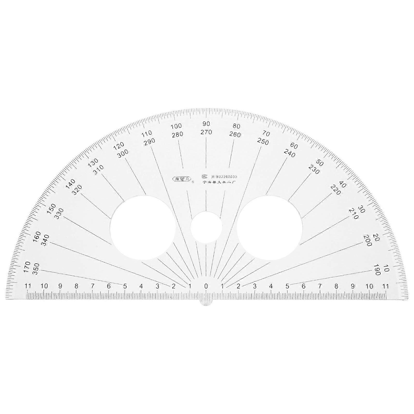 Plastic Protractor 180 Degrees Math Protractor Half Circle Geometry Protractor for Angle Measurement