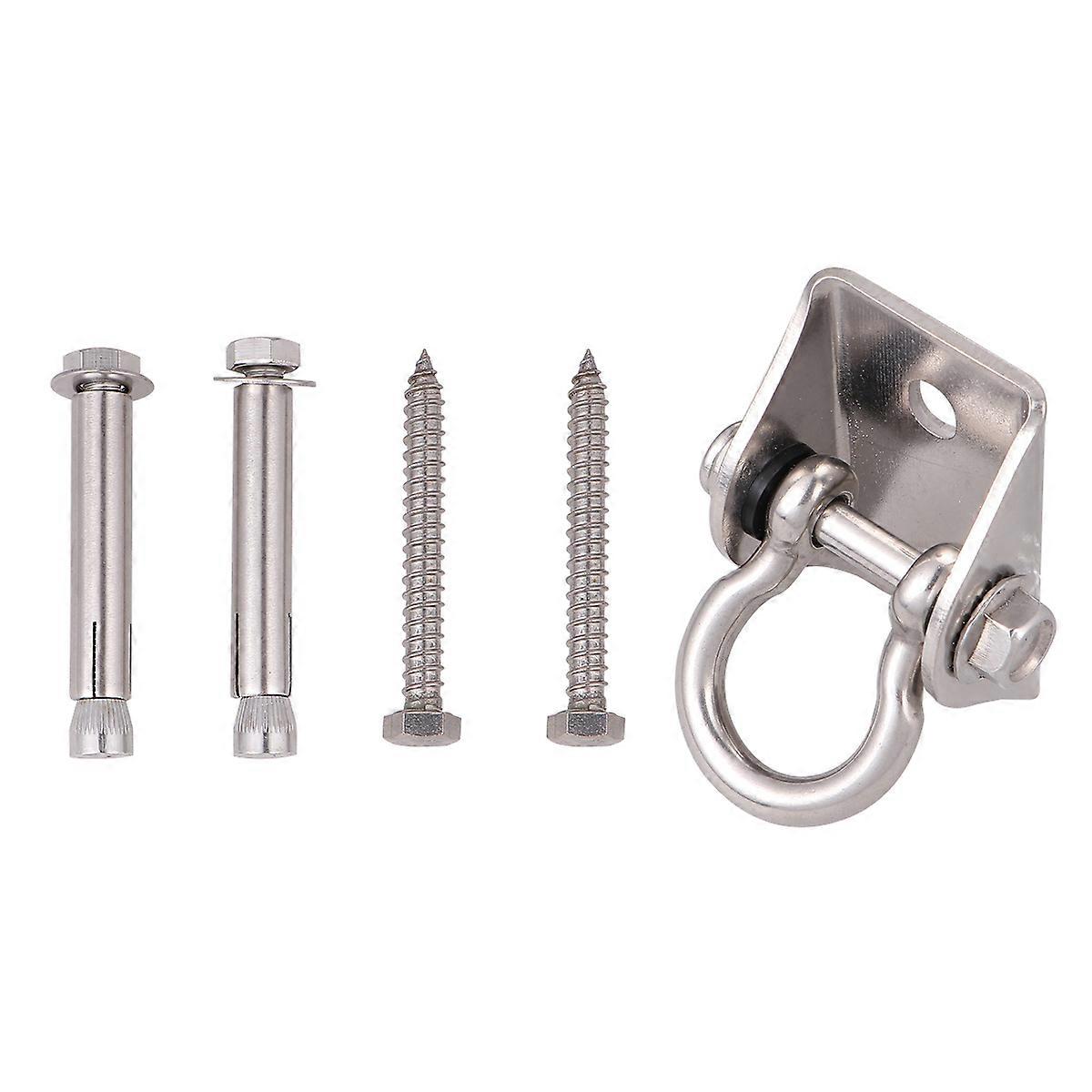 Stainless Steel Swivel Hook for Hammock Chair Home Use Silver 360 Degree Rotation Prevents Tangling 4 Inch