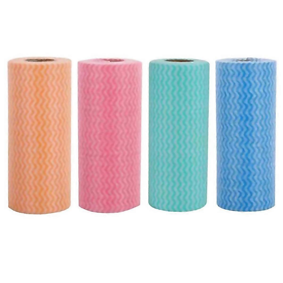 For 4 Roll Of 200 Disposable Cleaning Clothmultipurpose Manual