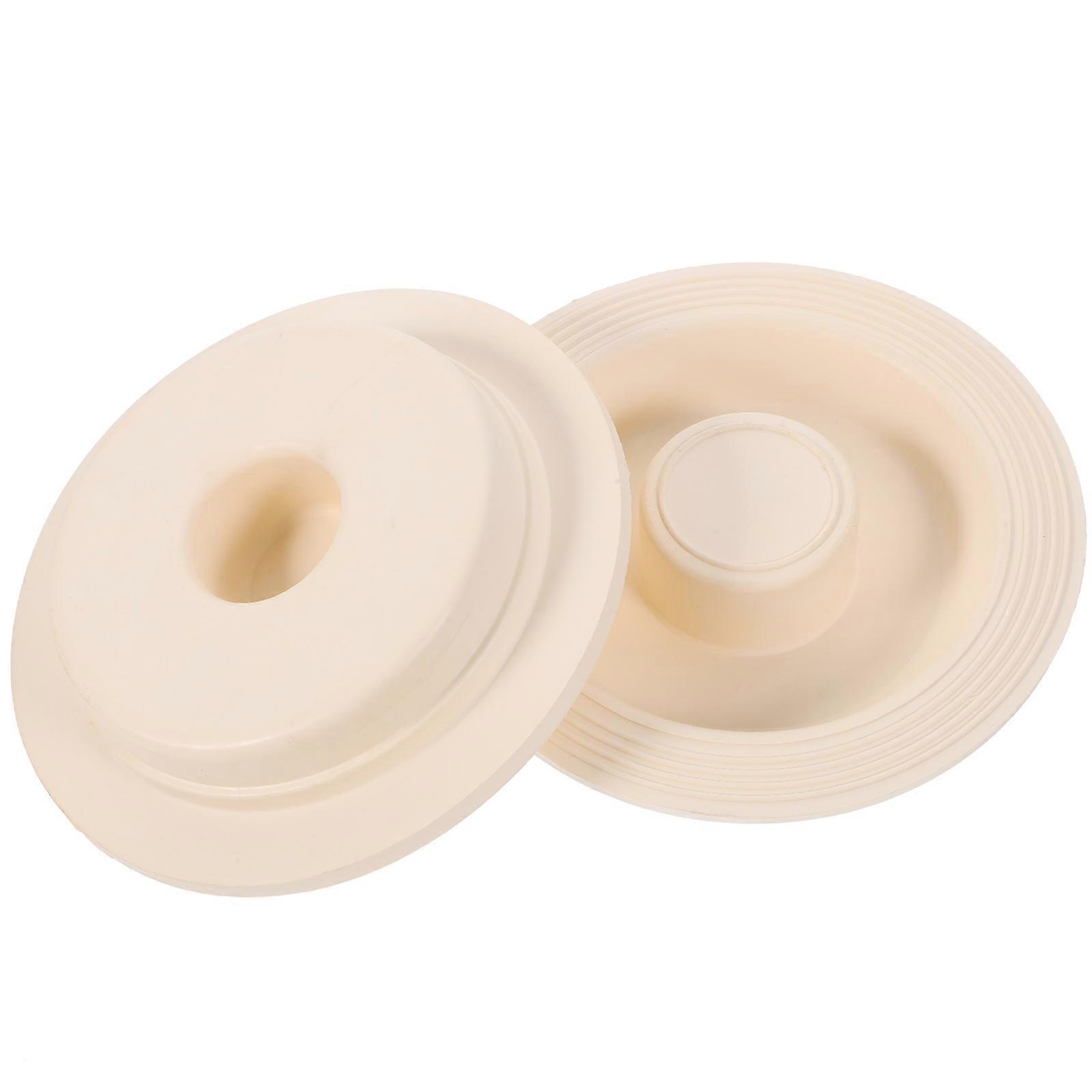 Tub Drain Stopper Replacement Easy To Clean Ultra Thin Flat Design Bathroom Use 10.2x10.2cm 2Pcs