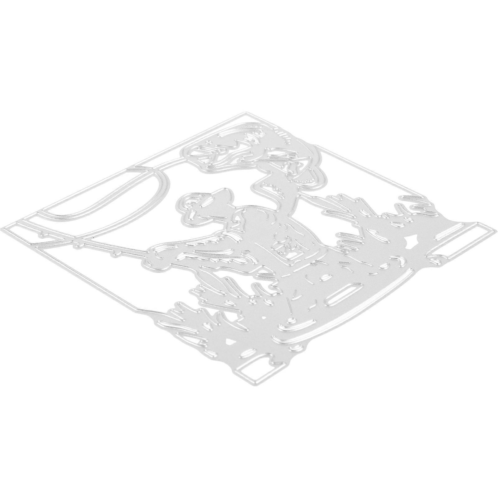 Silver Angling Cutting Die Crafts for Decor Made from Carbon Steel 1 Set