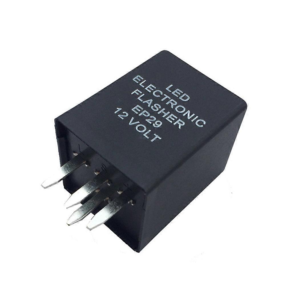 Car 4 Pin Flasher Relay Turn Signal Fix Equalizer Black