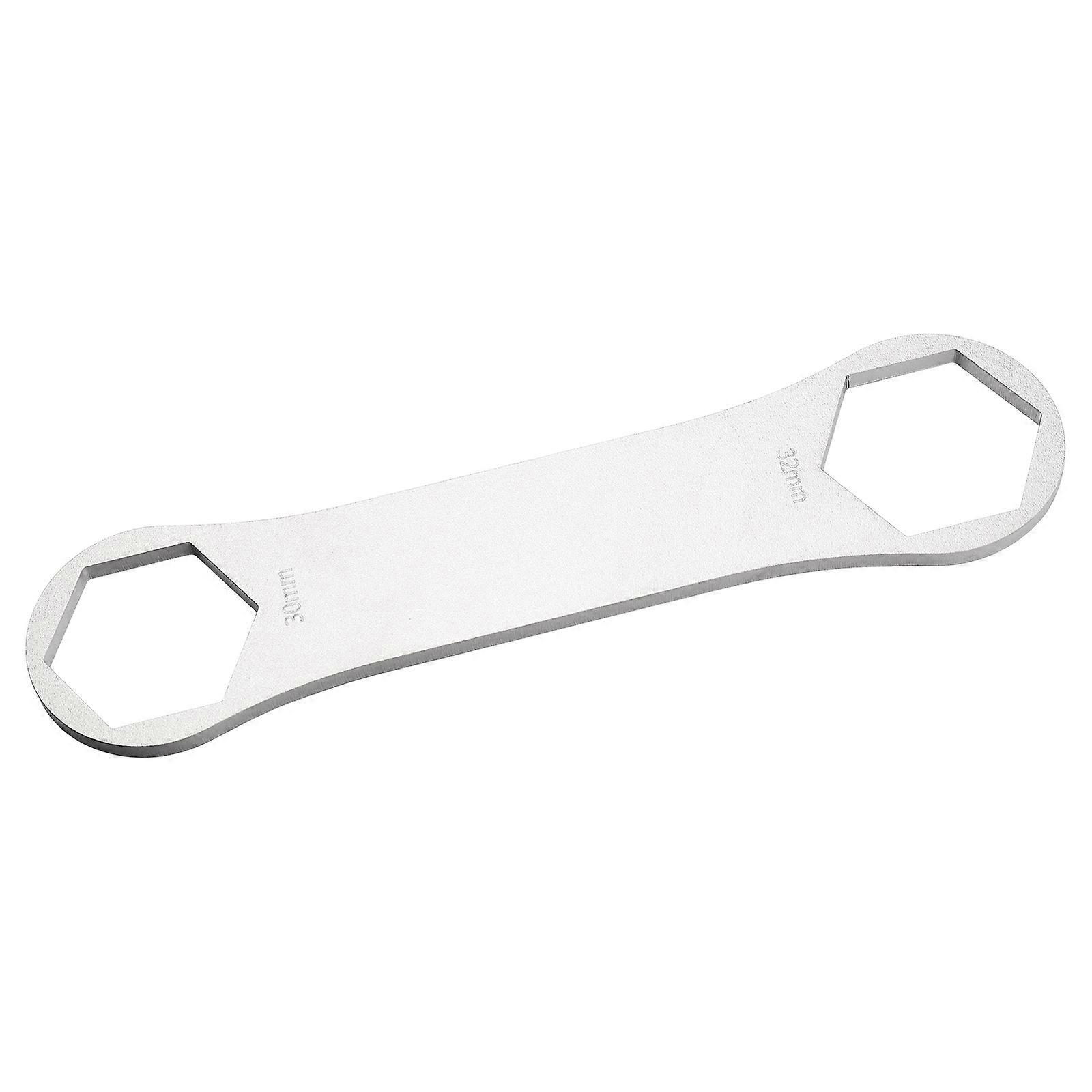 Front Fork Wrench Stainless Steel Spanner for Bike Use Double Head Tool