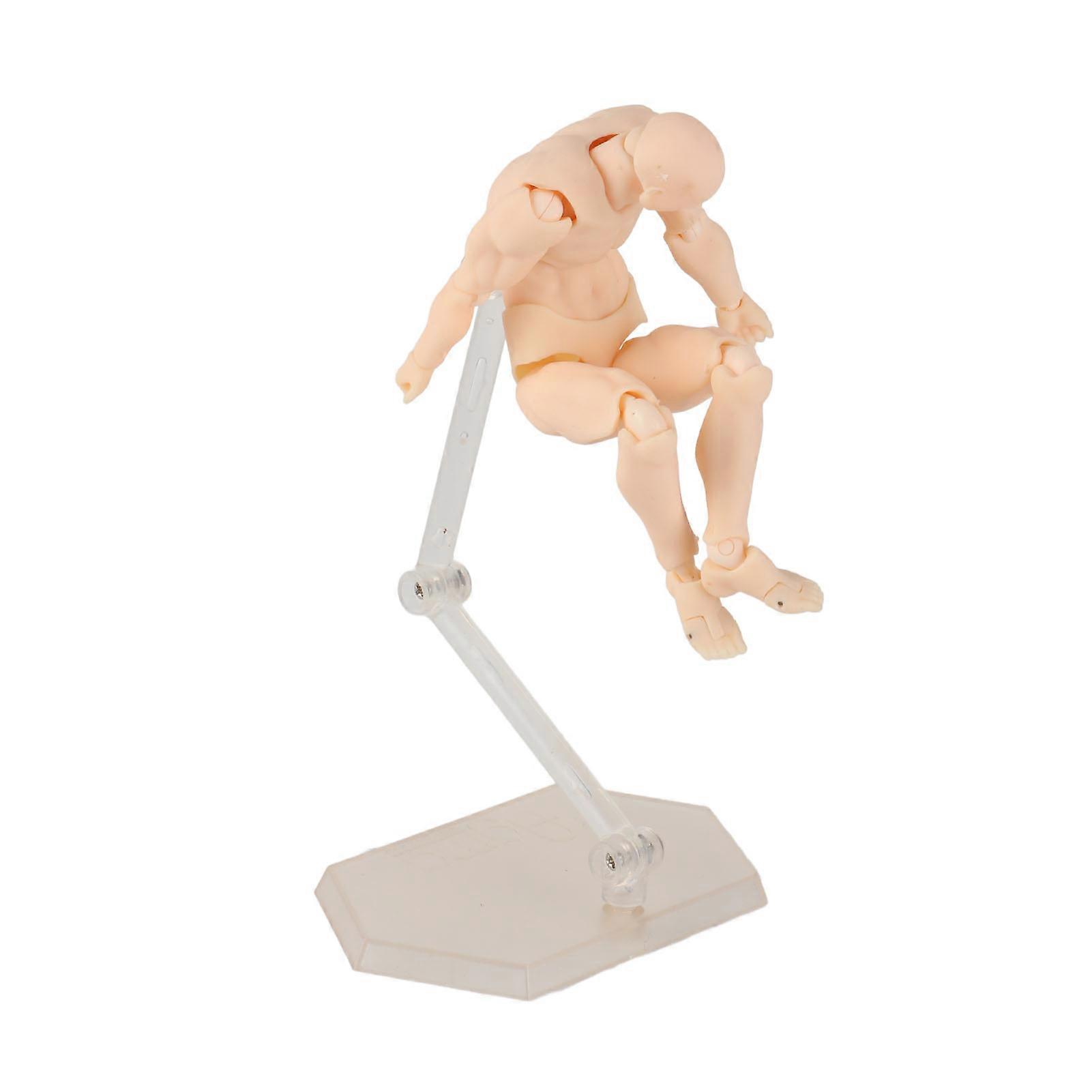 Action Figure Body Customizable Poses Movable Durable PVC Widely Used Drawing Mannequin for Family Office Skin Color Man