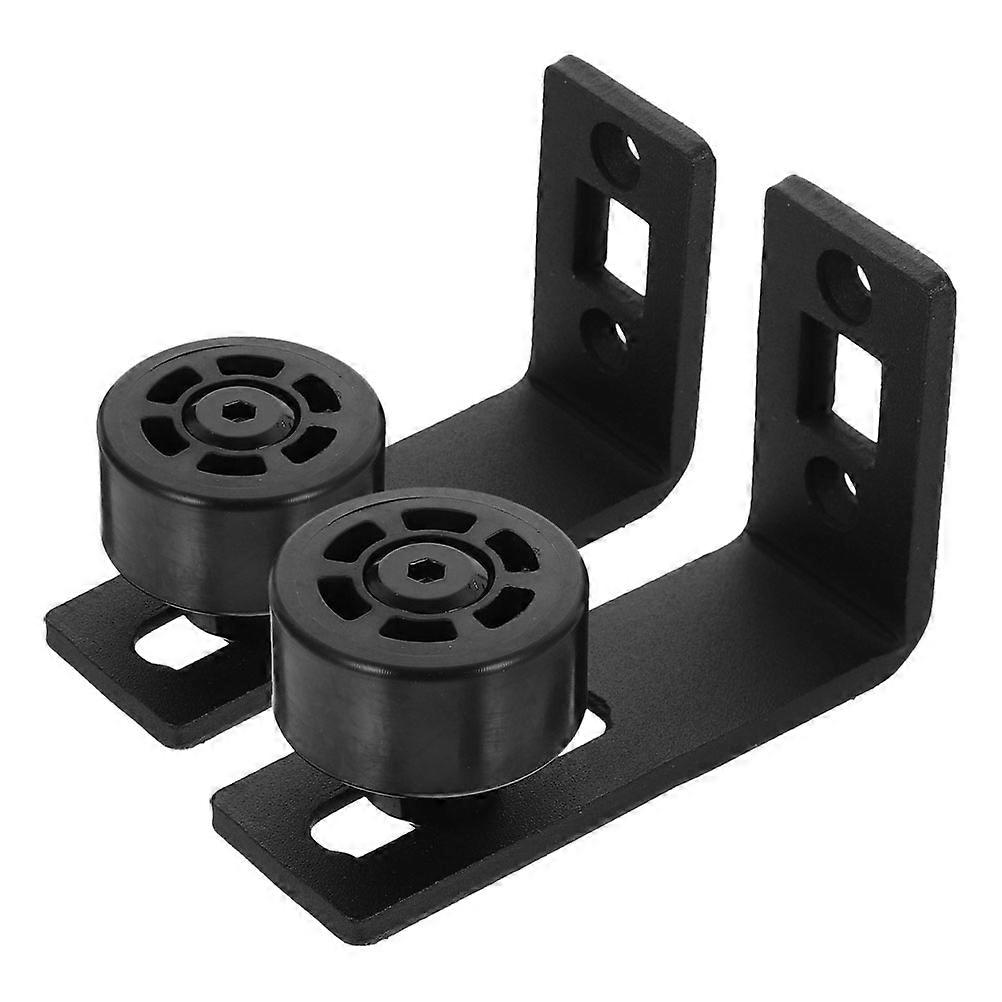 2pcs Adjustable Sliding Barn Door Floor Guide Roller Home Hardware Accessories