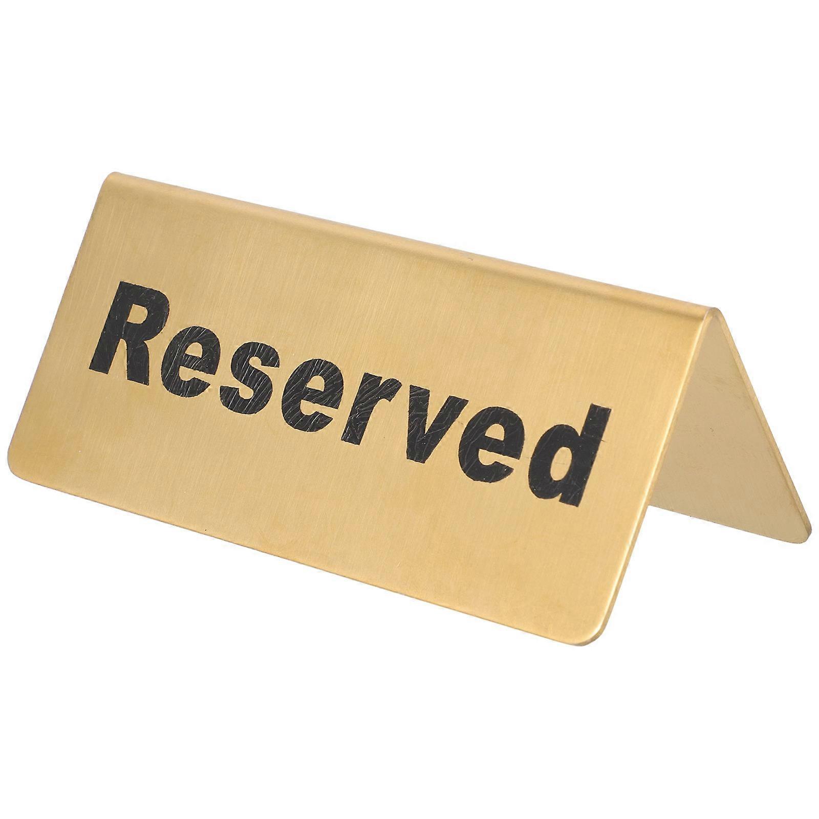 Elegant Reserved Table Sign Holder for Restaurants, Weddings & Banquets – Lightweight, Easy to Clean & Reusable Design