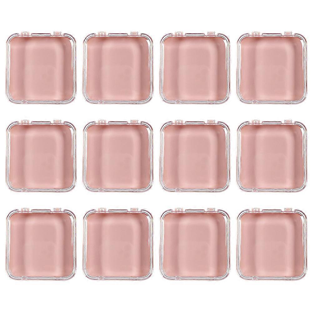 Press On Nails Organizer 12Set Perfect For Gifting To Nail Art Lovers Pink Color With Compact Display Feature