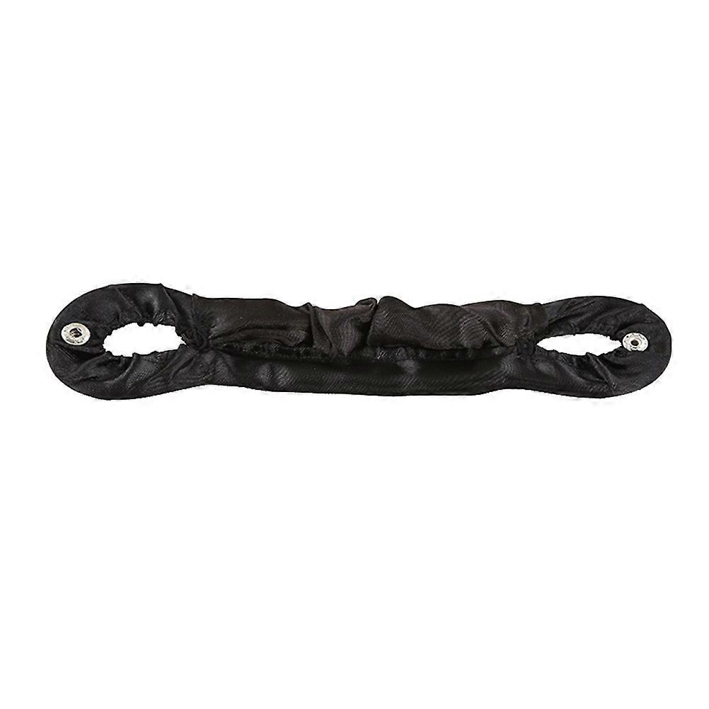 Durable Hair Bun Maker with Firm Elastic Band for Fastening Hair Black Fabric 17cm