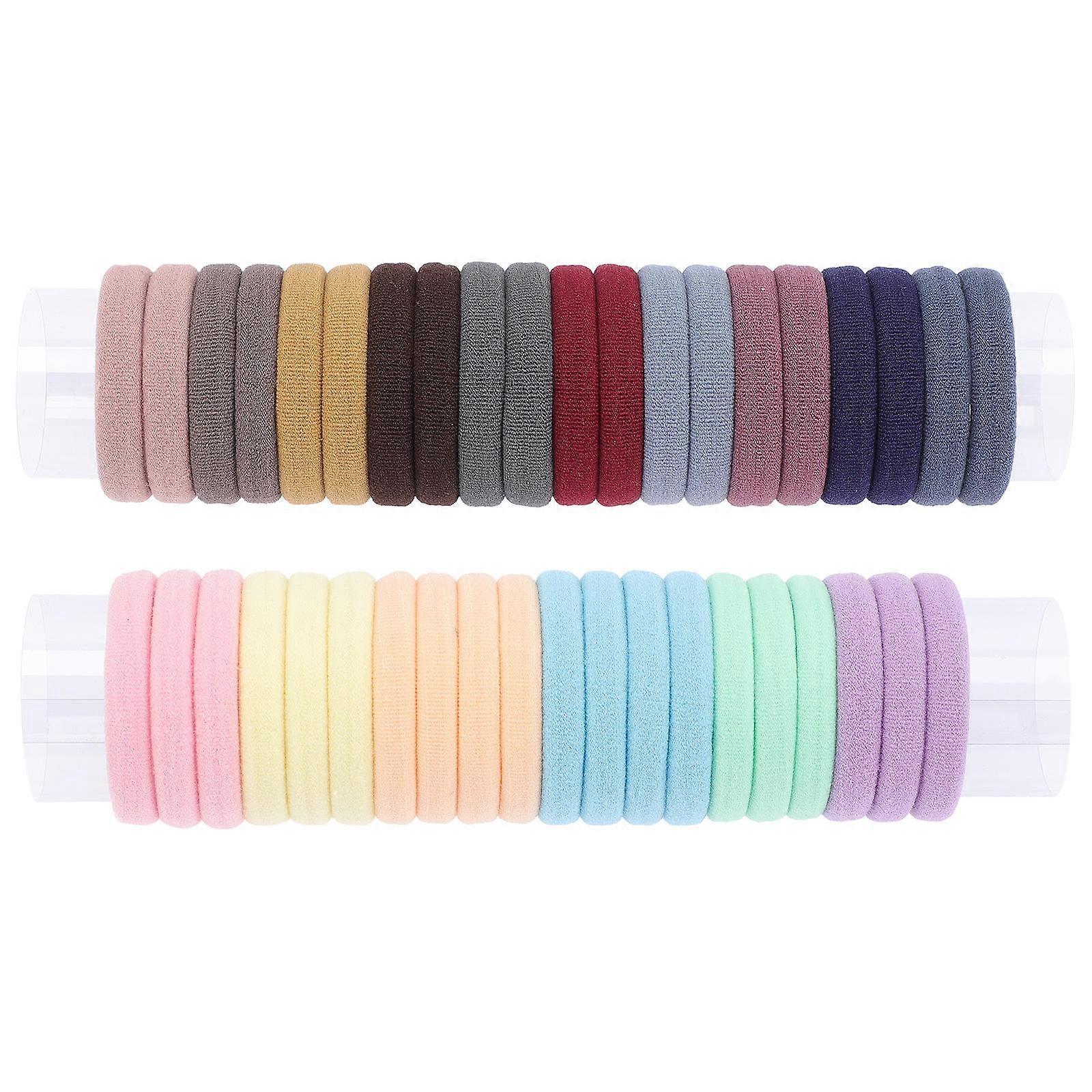 40pcs Small Elastic Hair Bands Rubber Ponytail Holders for Women and Girls