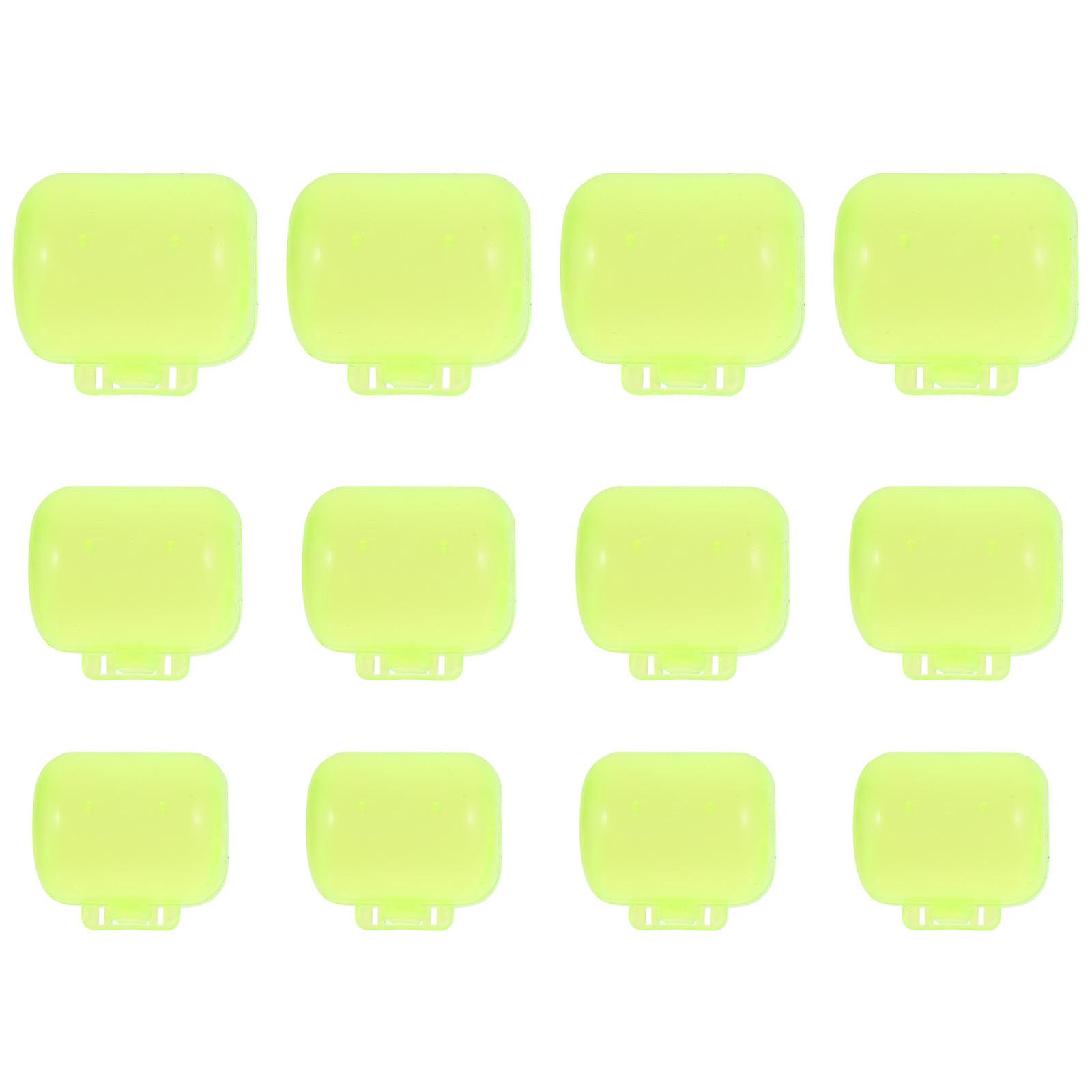 Yellow Plastic Hook Guard for Decor Simple Operation Durable Design Protects Fingers 12pcs