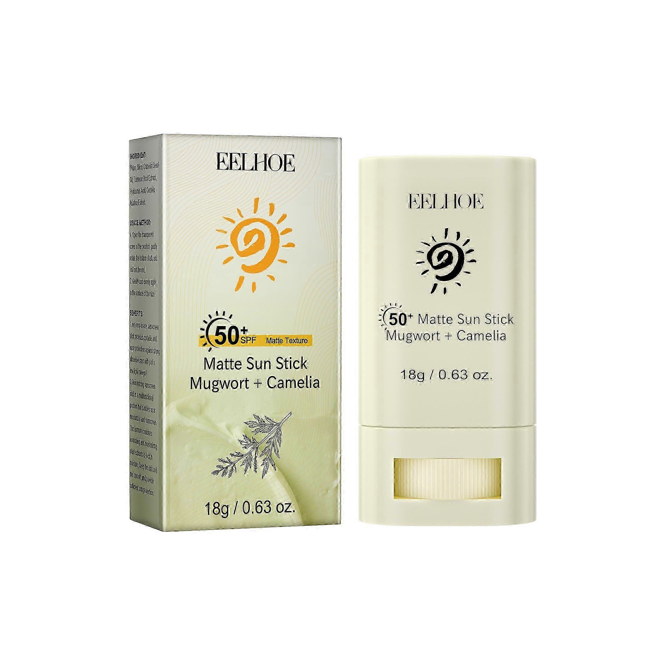 EELHOE matte UV stick protects and brightens skin without greasy residue