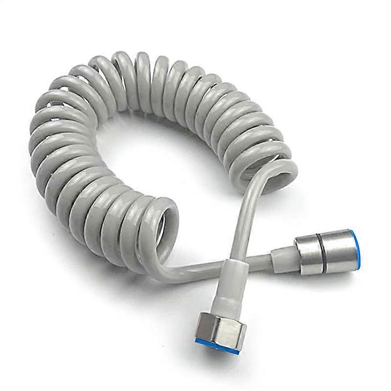 Flexible Shower Hose, ABS Spring Hose for Hand Shower, Bidet, Sprayer (Grey)