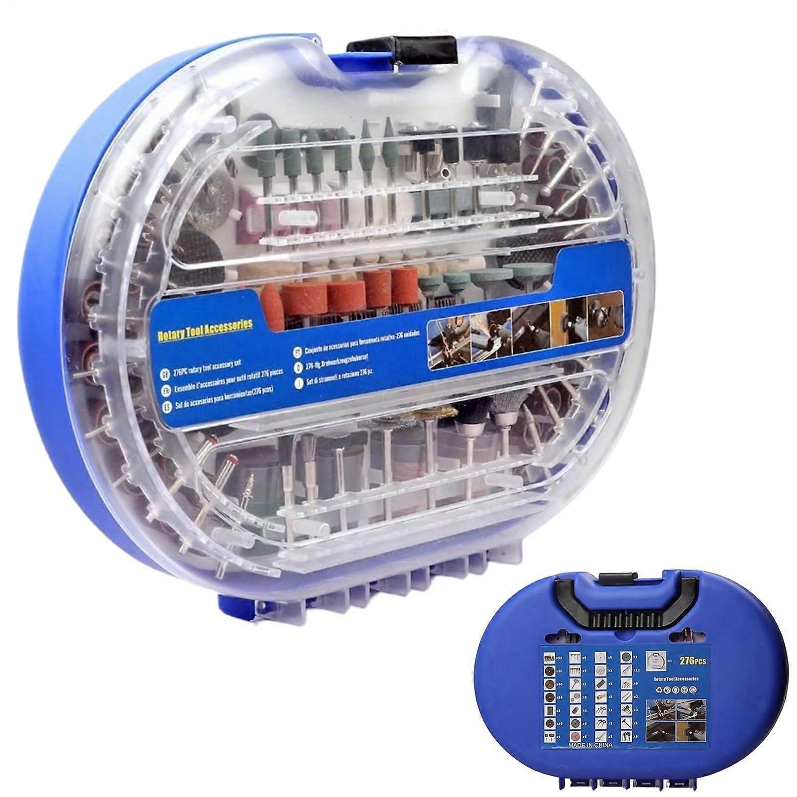 Rotary Tool Kit 276Piece Set with Storage Case for Drilling, Grinding, Engraving
