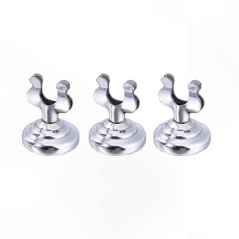 3-Pack Stainless Steel Menu Stands for Table Numbers and Meal Placement in Restaurants