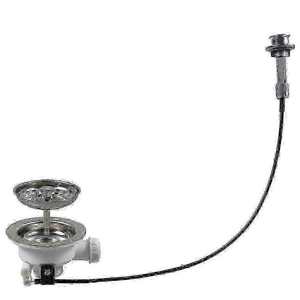 Xk256c019 Vaskafløbssystem, Køkkenskålstype, Filter med kabelcontroller, Vaskeaffaldssæt