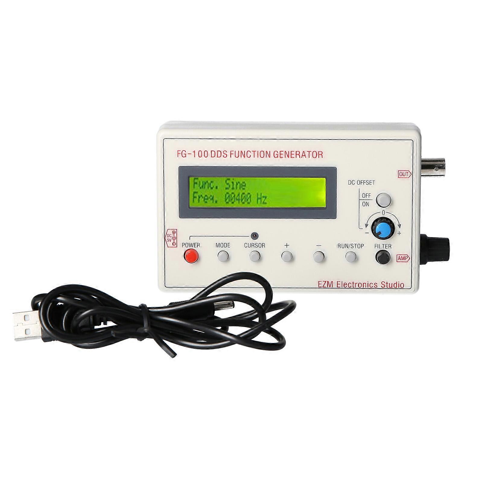 FG-100 DDS Function Signal Generator Frequency Counter 1Hz - 500KHz