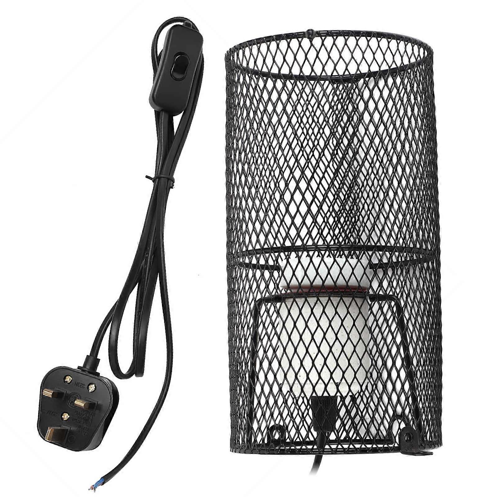 Reptile Ceramic Heating Lamp Light with Antihot Bracket for Snake Lizard Turtle