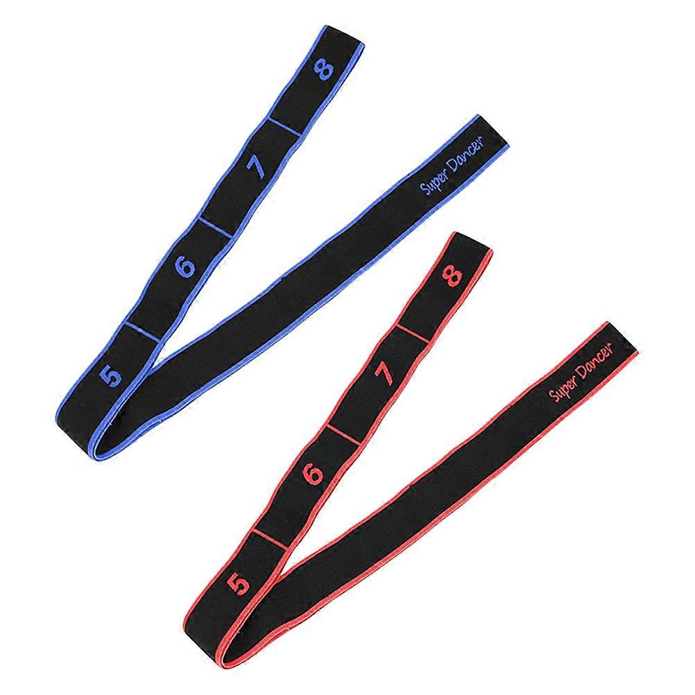 Comfortable Wear-resistant Stretch Bands 2Pcs For Mobility Enhancement In Yoga And Home Workout Environments