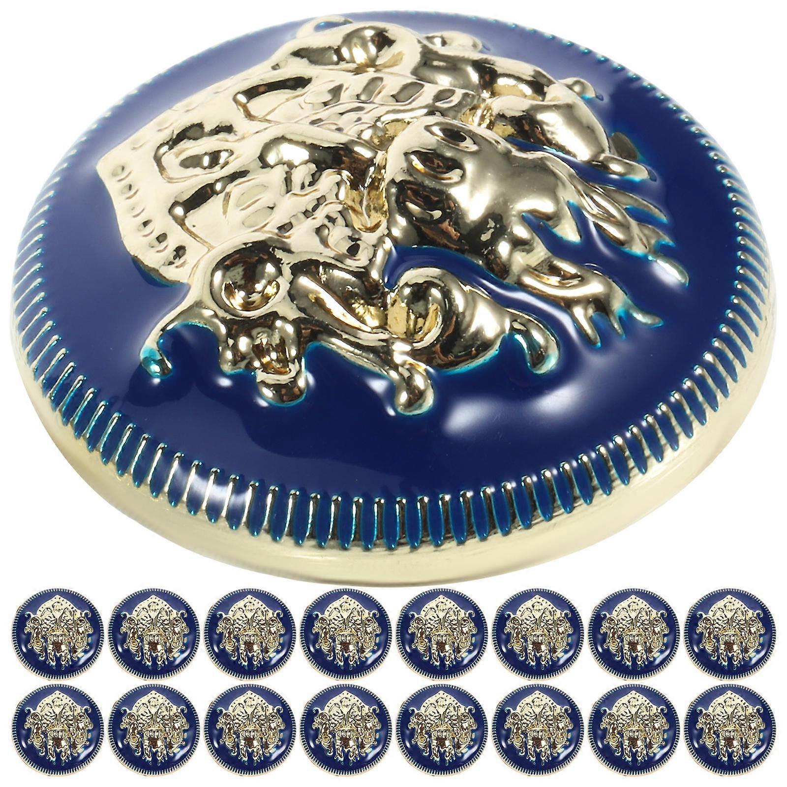 20pcs Vintage Metal Buttons, Decorative Small Buttons for Coats & Cardigans, Chic Unique Design, Sturdy & Resistant for DIY Crafting