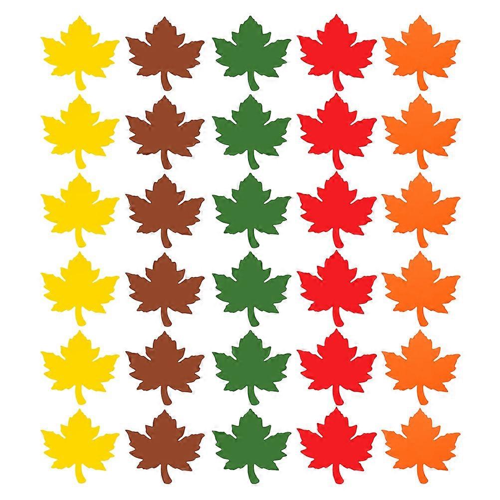 Autumn Paper Decorations Maple Leaf Card Family Activities Students Teachers Assorted Color 10.00X10.00X0.10CM 60Pcs