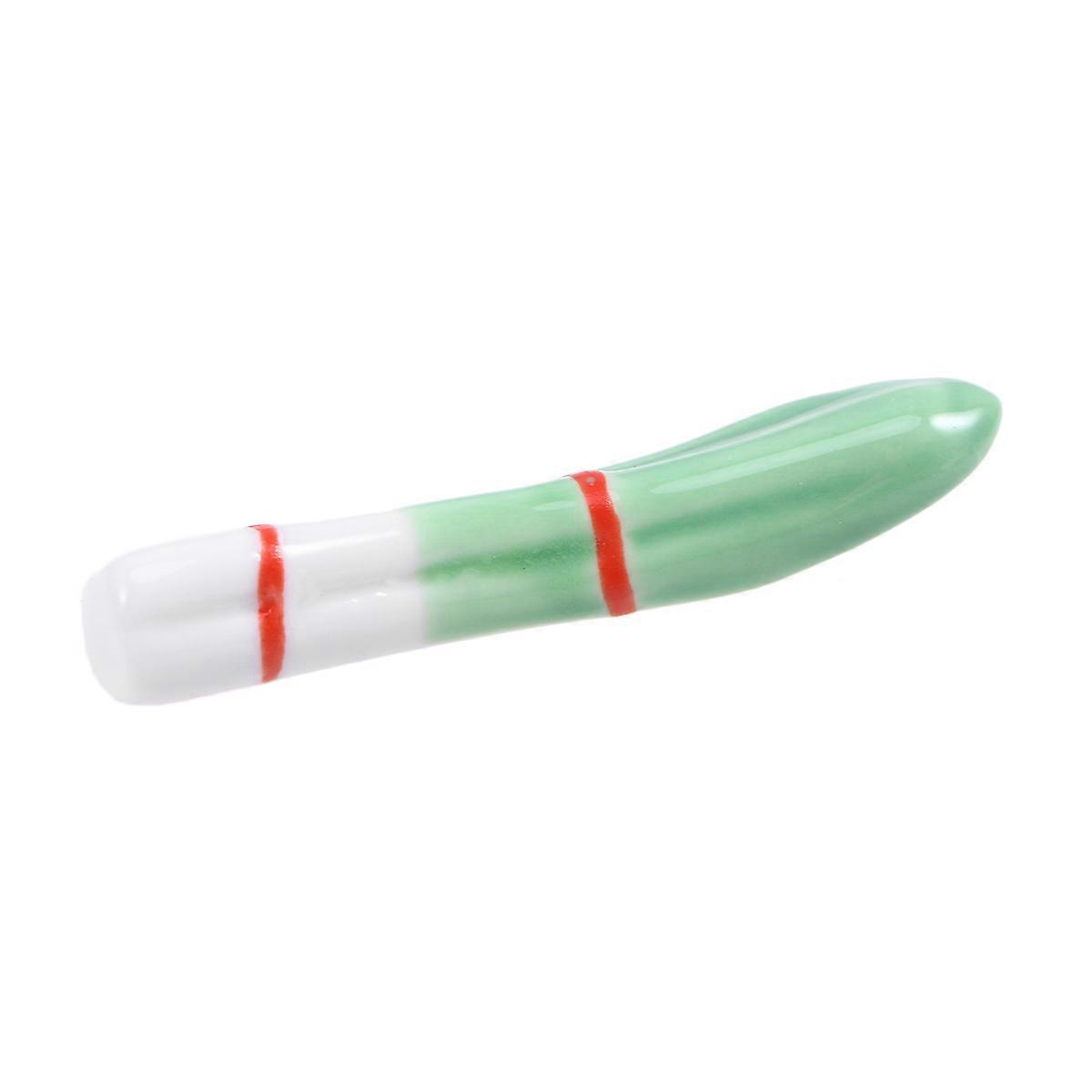 Ceramic Chopstick Holder in Multi Colors for Holding Chopsticks with Cute Vegetable Shape and Design 3.5 x 2.5 inches