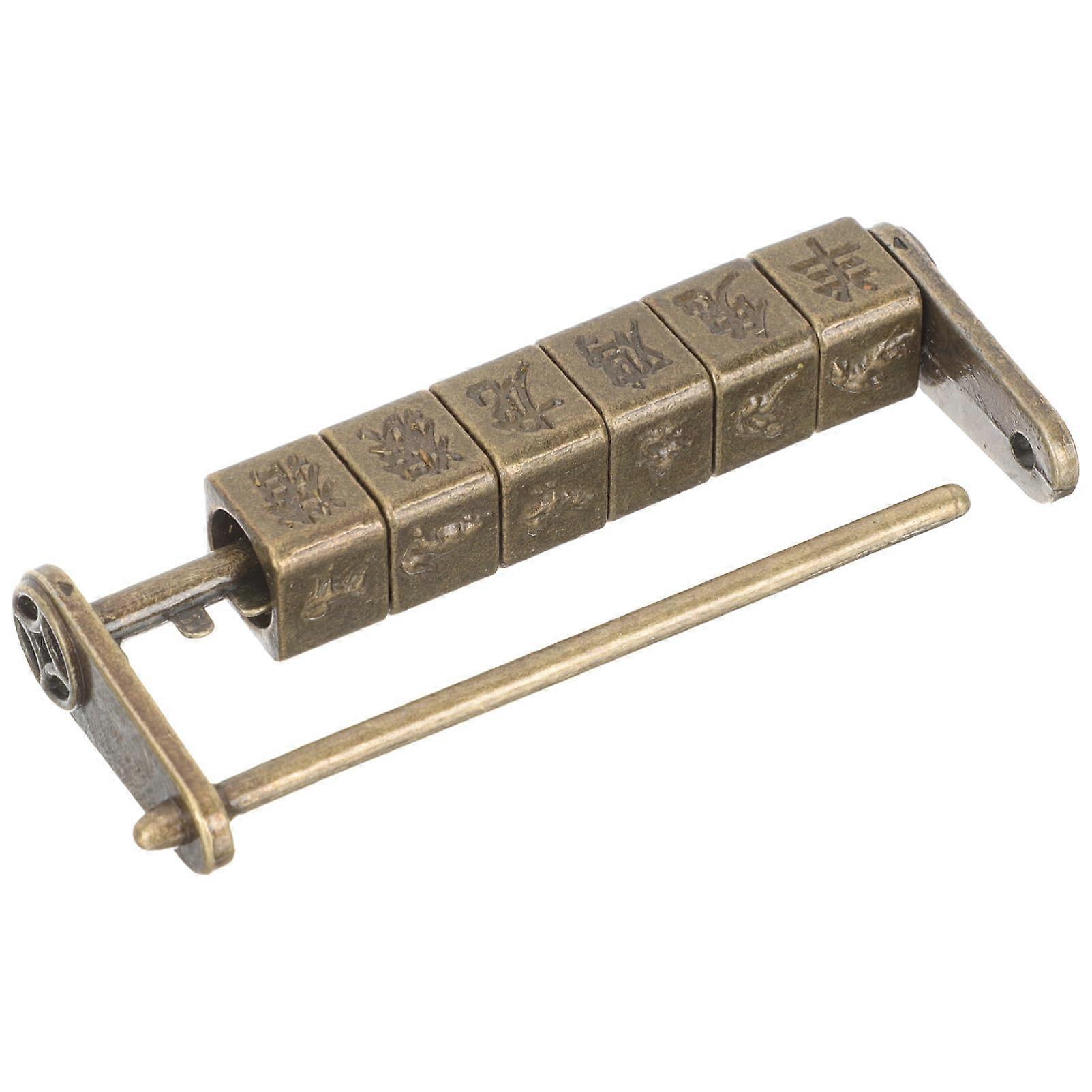 Vintage antique combination lock from China for suitcases and jewelry boxes, unbreakable and...