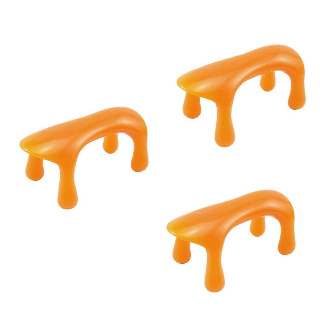 Gua Sha Tool Pack Of 3 - Neck And Spine Massager For Headache Relief, Face Gua Sha Tool, Cervical Massager, Massage Comb