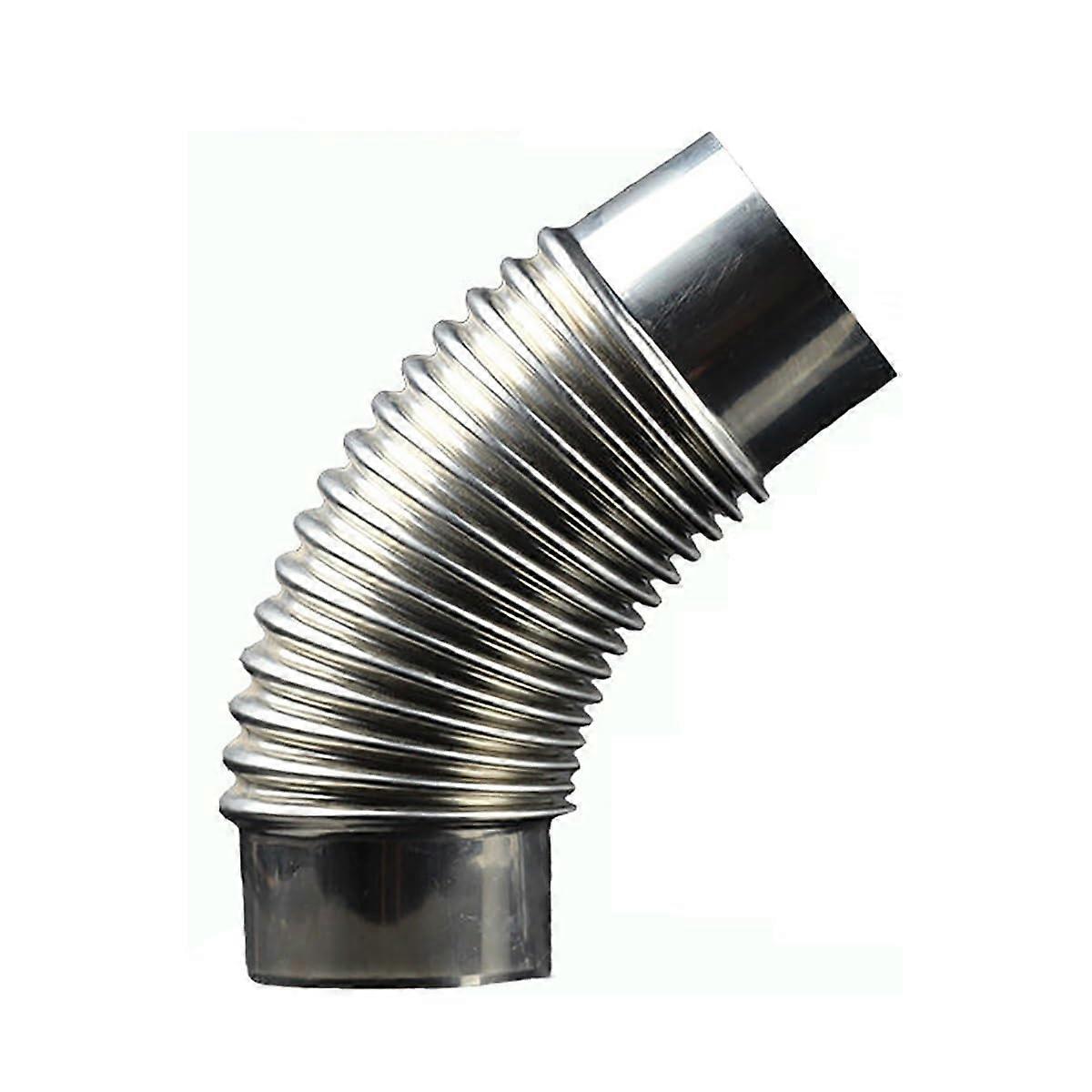 Ofenrohrbogen 45 Grad 100 mm Edelstahl Hitzebeständiges Rauchrohr Warmwasserbereiter Abgasrohr für Kamininstallation