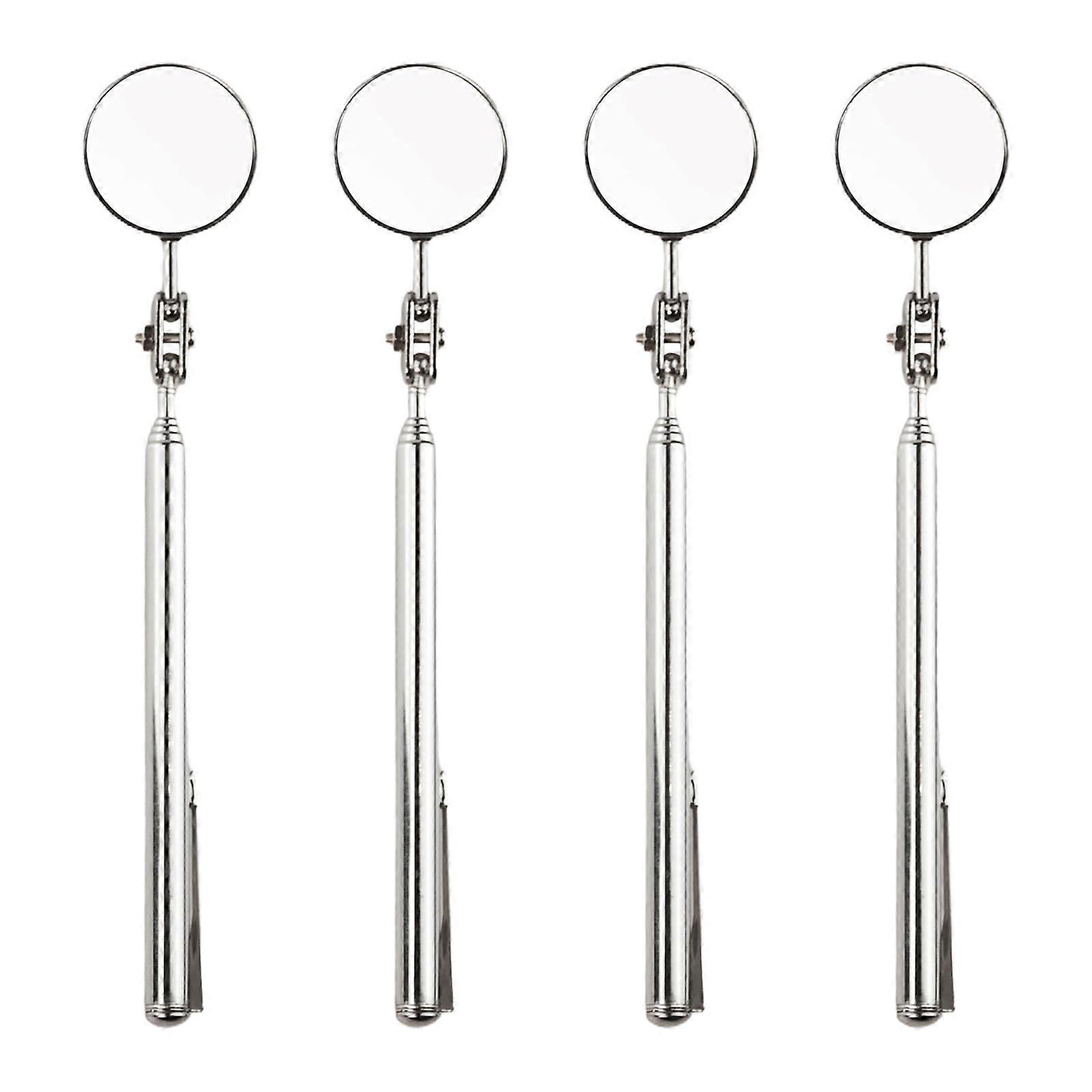 Set of 4 Car Inspection Mirrors, Telescopic Mirror with Tools, 360 Degree Adjustable (170500 mm)