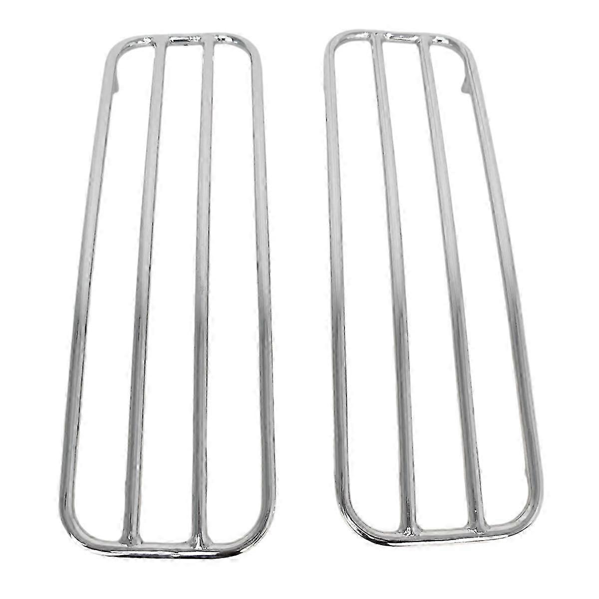 1Ζεύγος μοτοσικλετών Chrome Hard Saddlebags Top Rails Trim Cover για Touring 1993-2013 Hard Saddlebags T