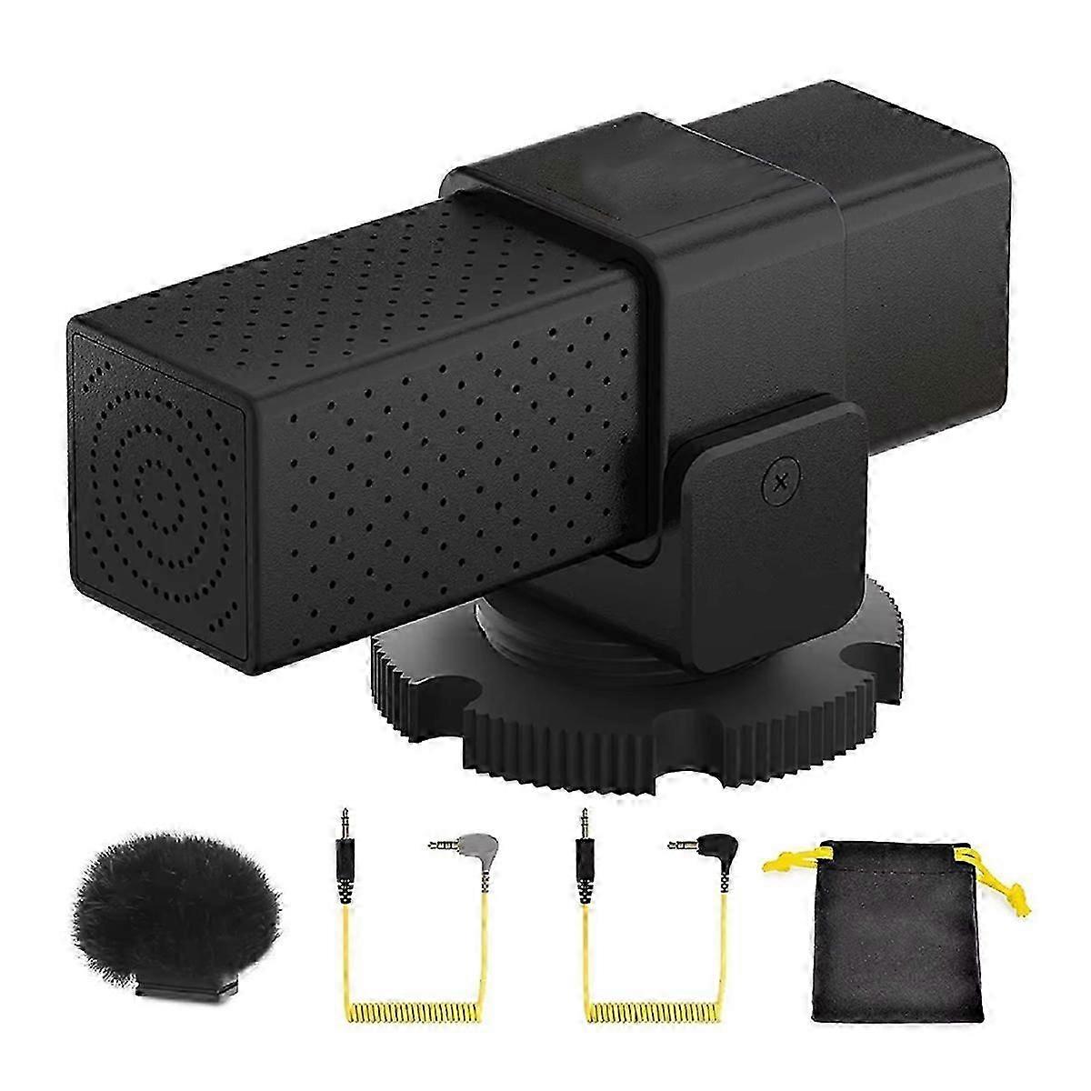 Mini Mic for for // Camera Microphone with Stable Shock Mount for Podcast Vlog