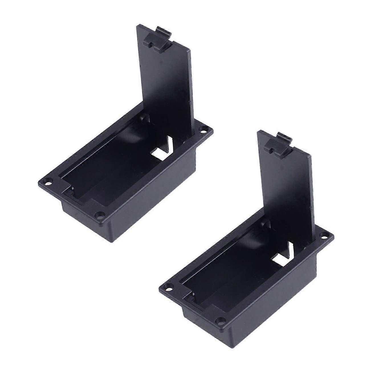 Battery Compartment Set Of 2 For Bass Guitar Pickups Replacement Battery Box, Compact And Durable For Musicians