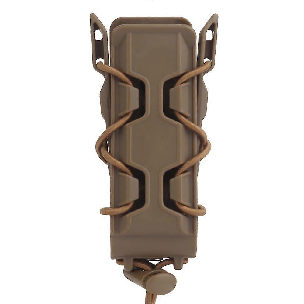 Tactical MOLLE Magazine Pouch 9mm/45ACP Single Open Mag Pouch Holster Mag Carrier Mag Case Brown
