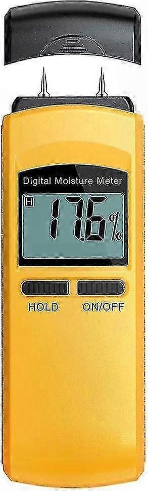 4-Pin Digital Moisture Meter for Wood, Paper, Concrete, Plaster, Brick with Display Hygrometer Tester